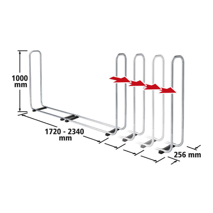 wolfcraft Stapelhilfe für Brennholz